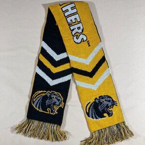 UW Milwaukee Panthers College Soccer Scarf Black/Yellow Winter Warm Sports Fan